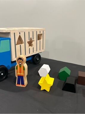 Melissa and Doug shape sorting dump truck